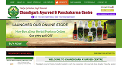 Desktop Screenshot of chandigarhayurvedcentre.com